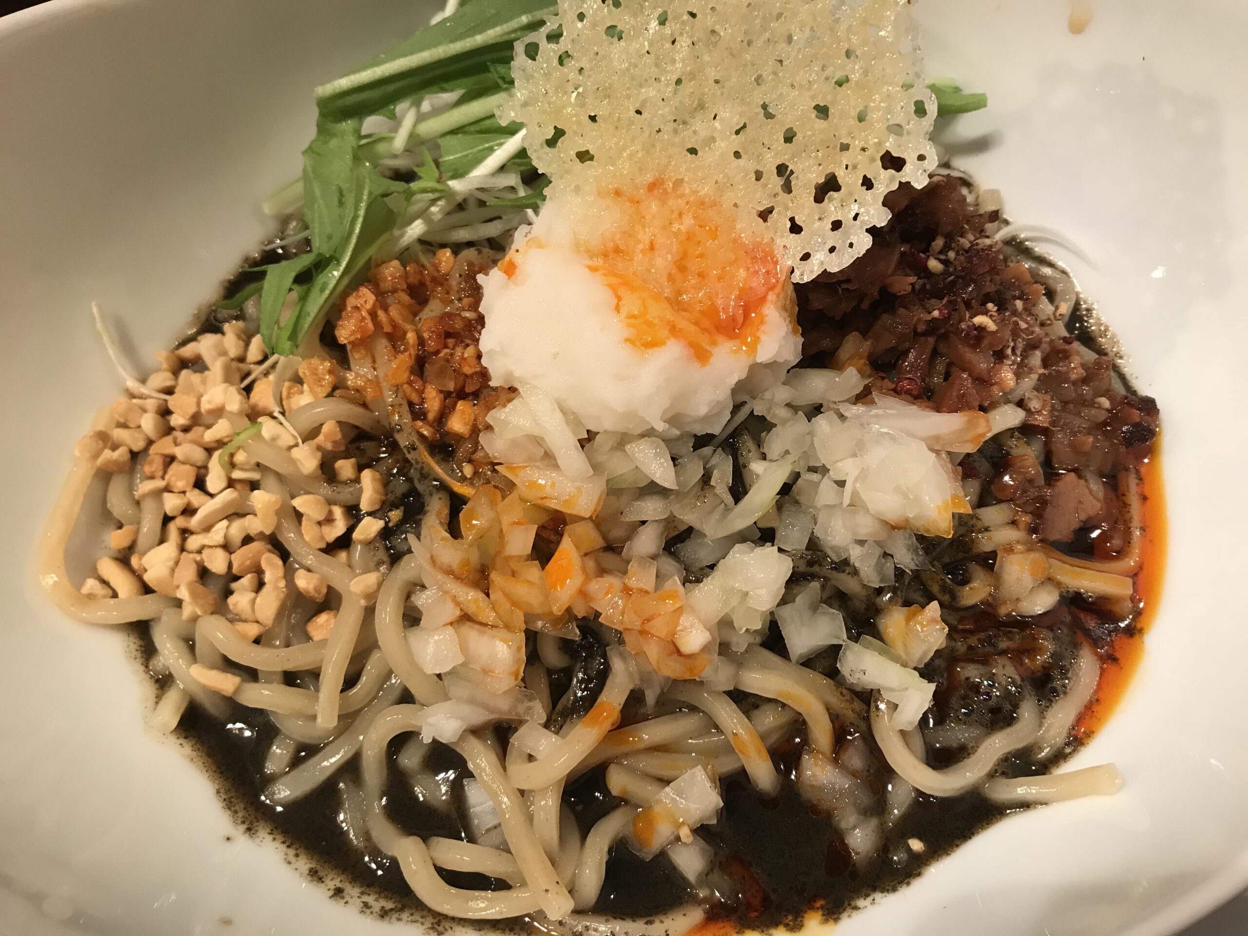 ばんから　汁なし黒ごま担々麺